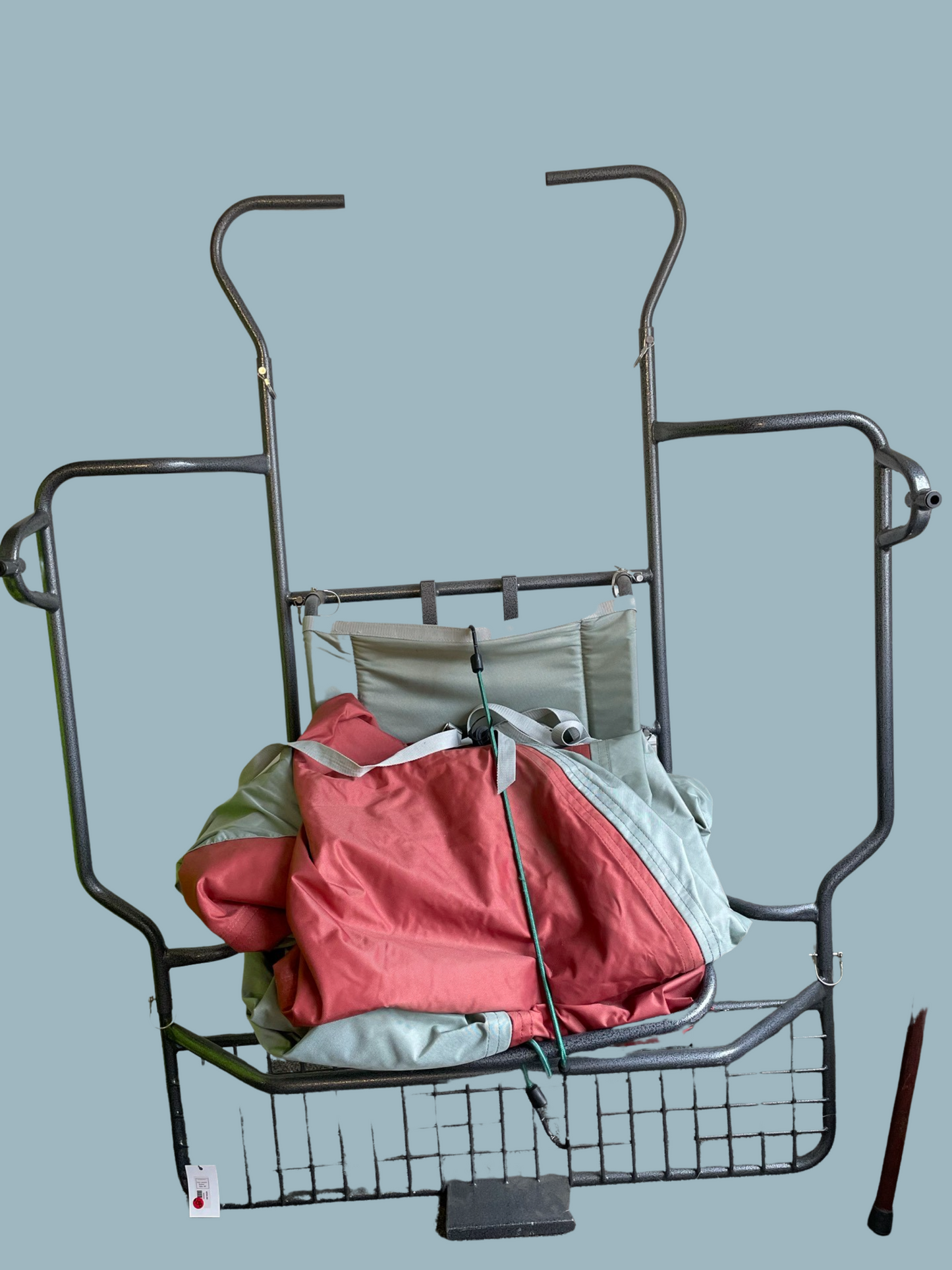 grey/red pontoon inflatable stealth boat, 8ft