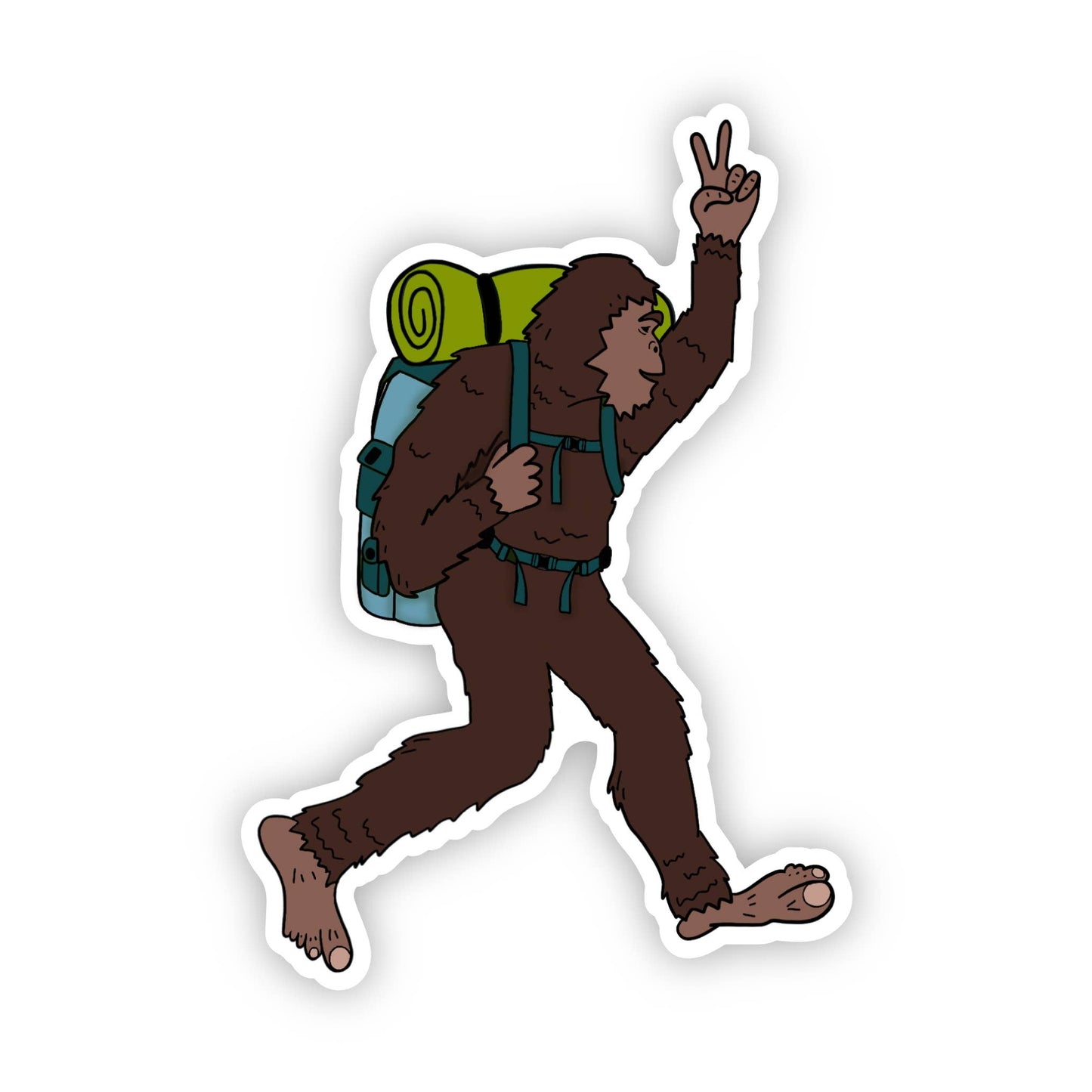 BigFoot Hiker Sticker