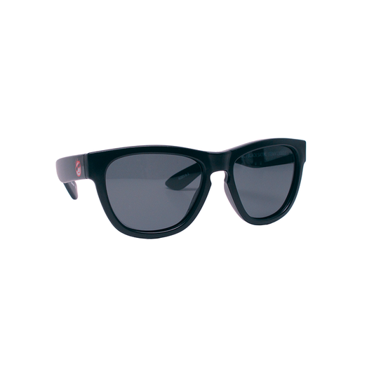 Black Satin Polarized Sunglasses