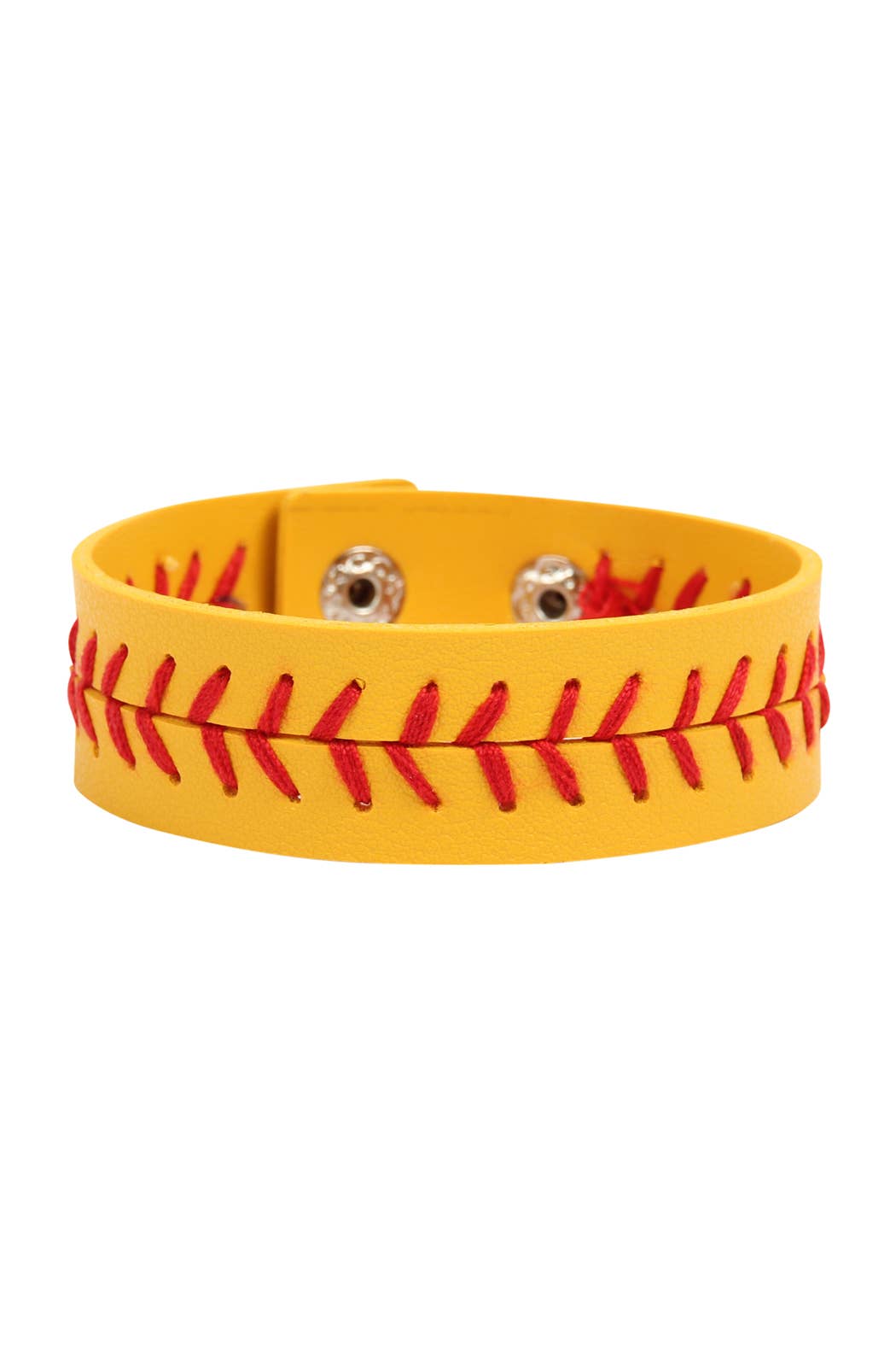 MYB1144 - SPORTS SOFTBALL LEATHER BRACELET