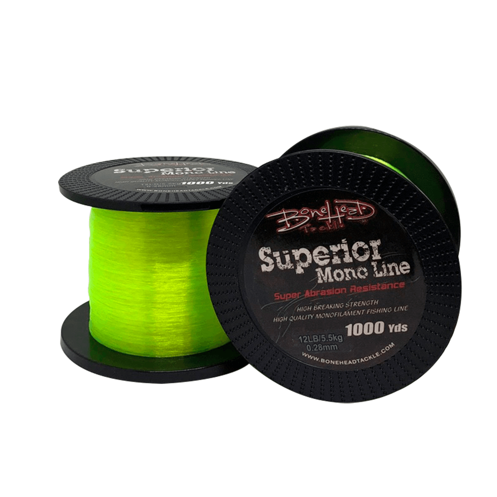 Bonehead Monofilament Fishing Line (Hi-Vis 1000YD)