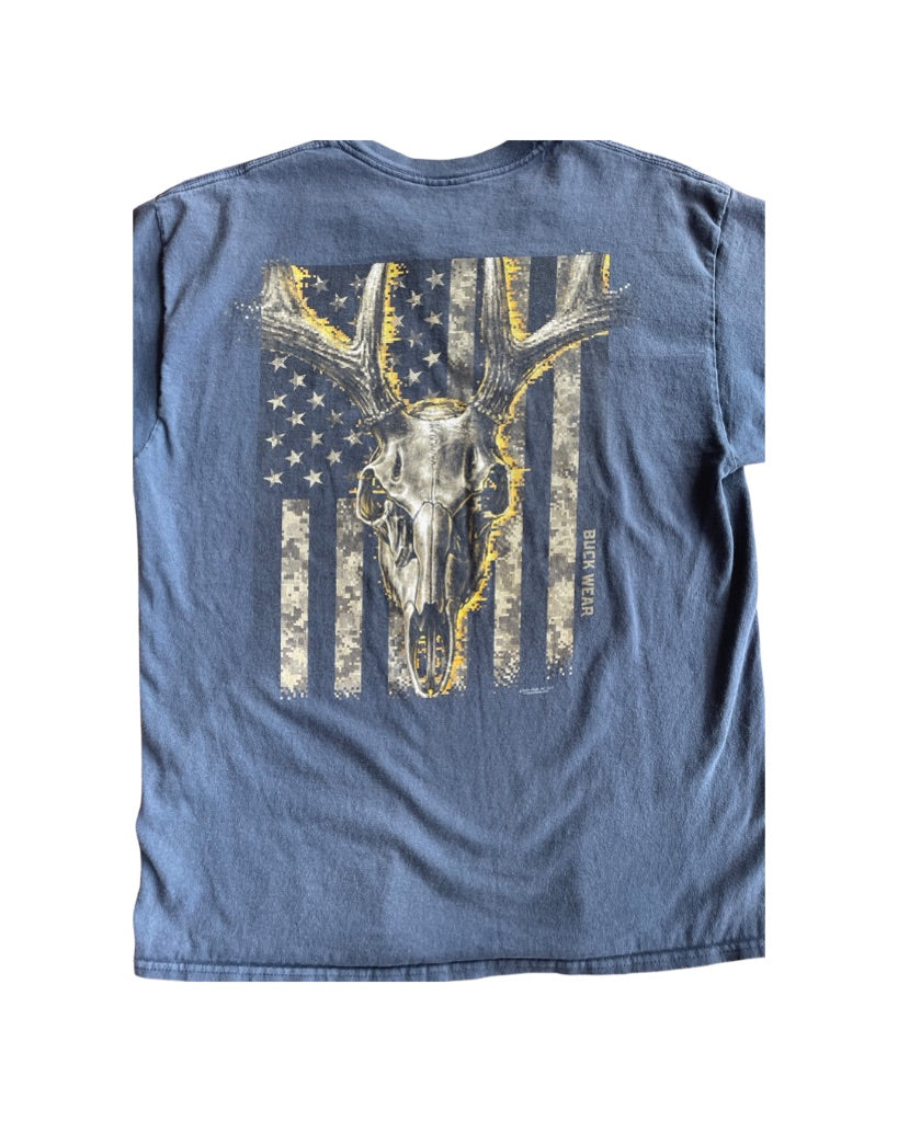 Blue Buck Wear Buck Wear T-shirt, L, Large