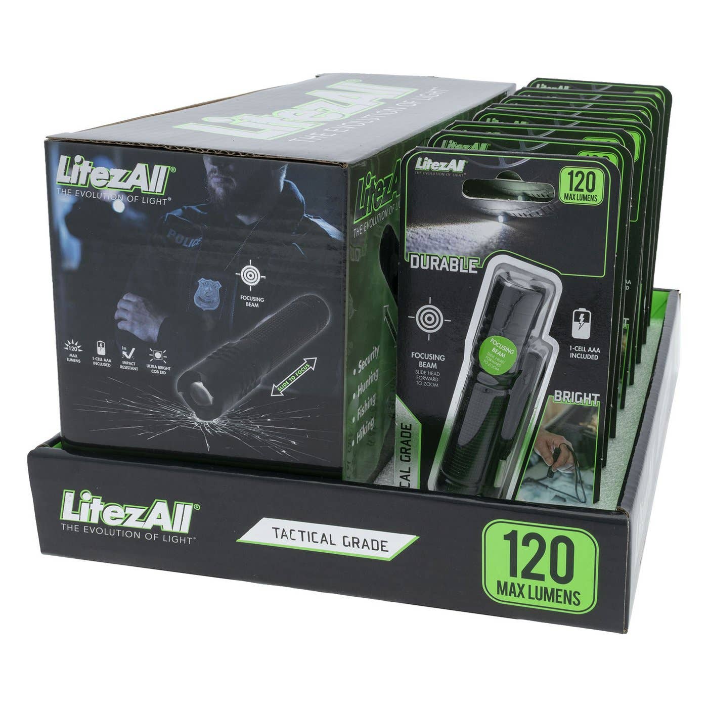 120 Lumen Tactical Flashlight