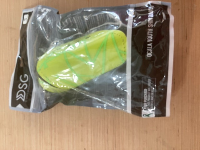 Lime Green DSG Soccer Shin Guards, Small