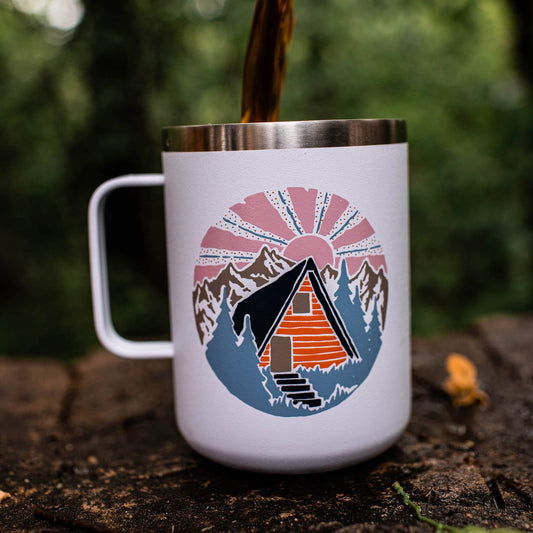 Retro Cabin Camper Mug