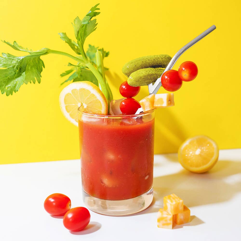 NEW Bloody Mary Straws™ | Straw with Garnish Picks /3 Colors