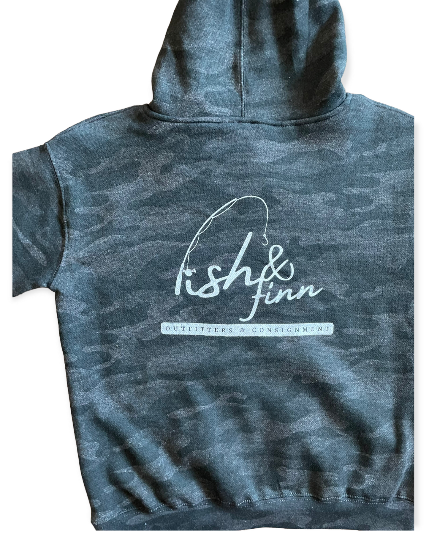 Fish & Finn Gray Camo Hoodie