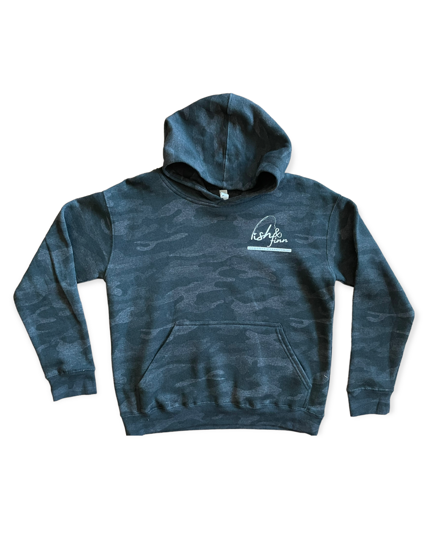 Fish & Finn Gray Camo Hoodie