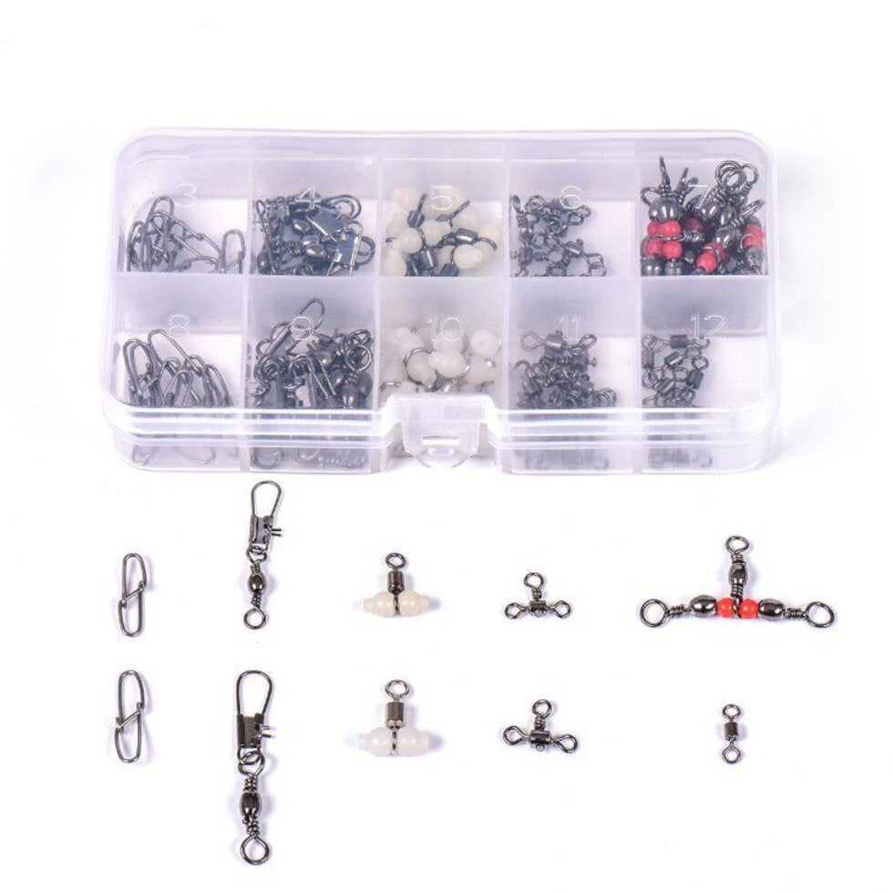 Stainless Steel Swivel & Snap Set (100 Pack)