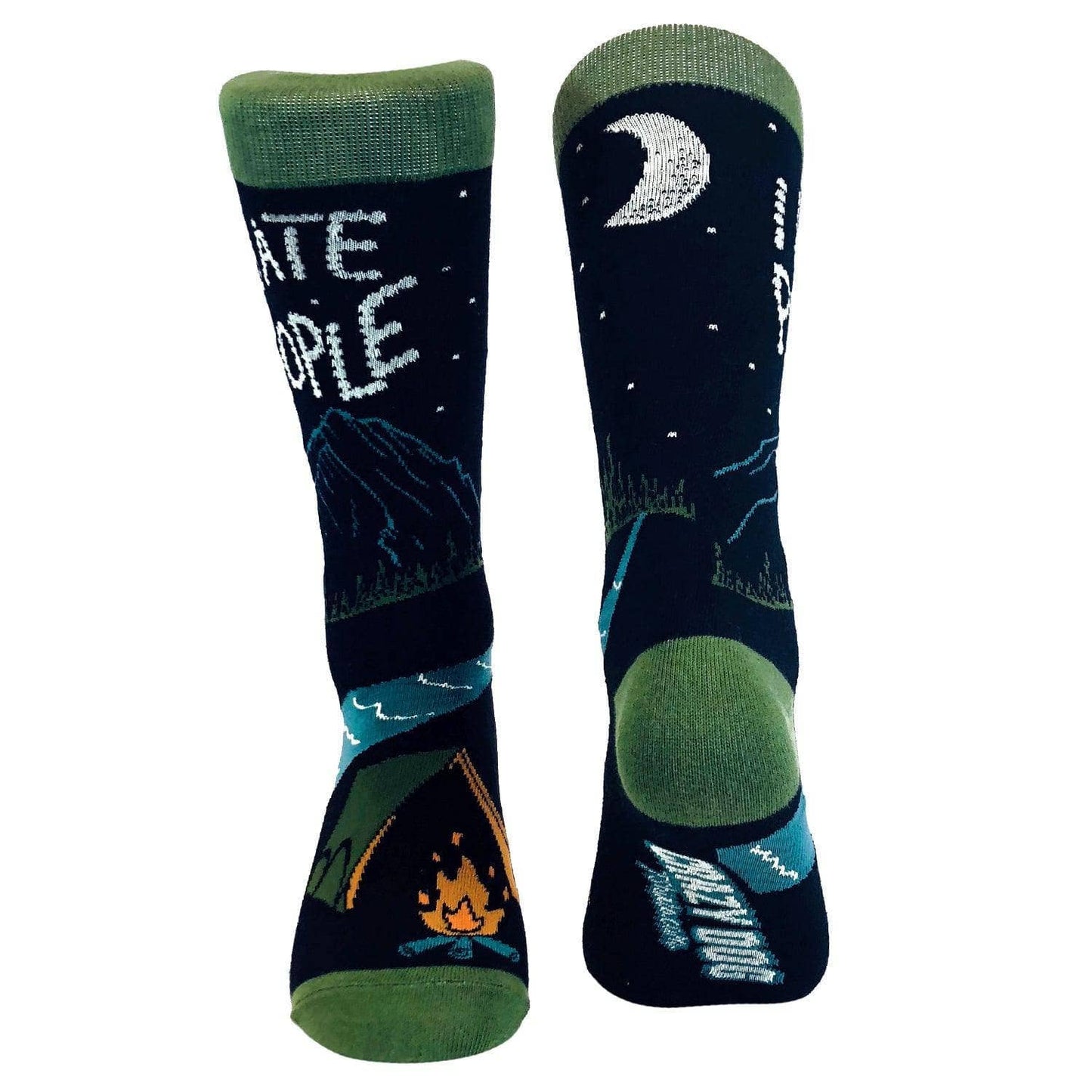 Mens I Hate People Socks Camping Sarcastic Camp Funny Sock