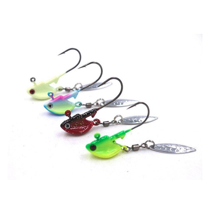 2/5oz Underspin Lead Jig Head (3 Pack)