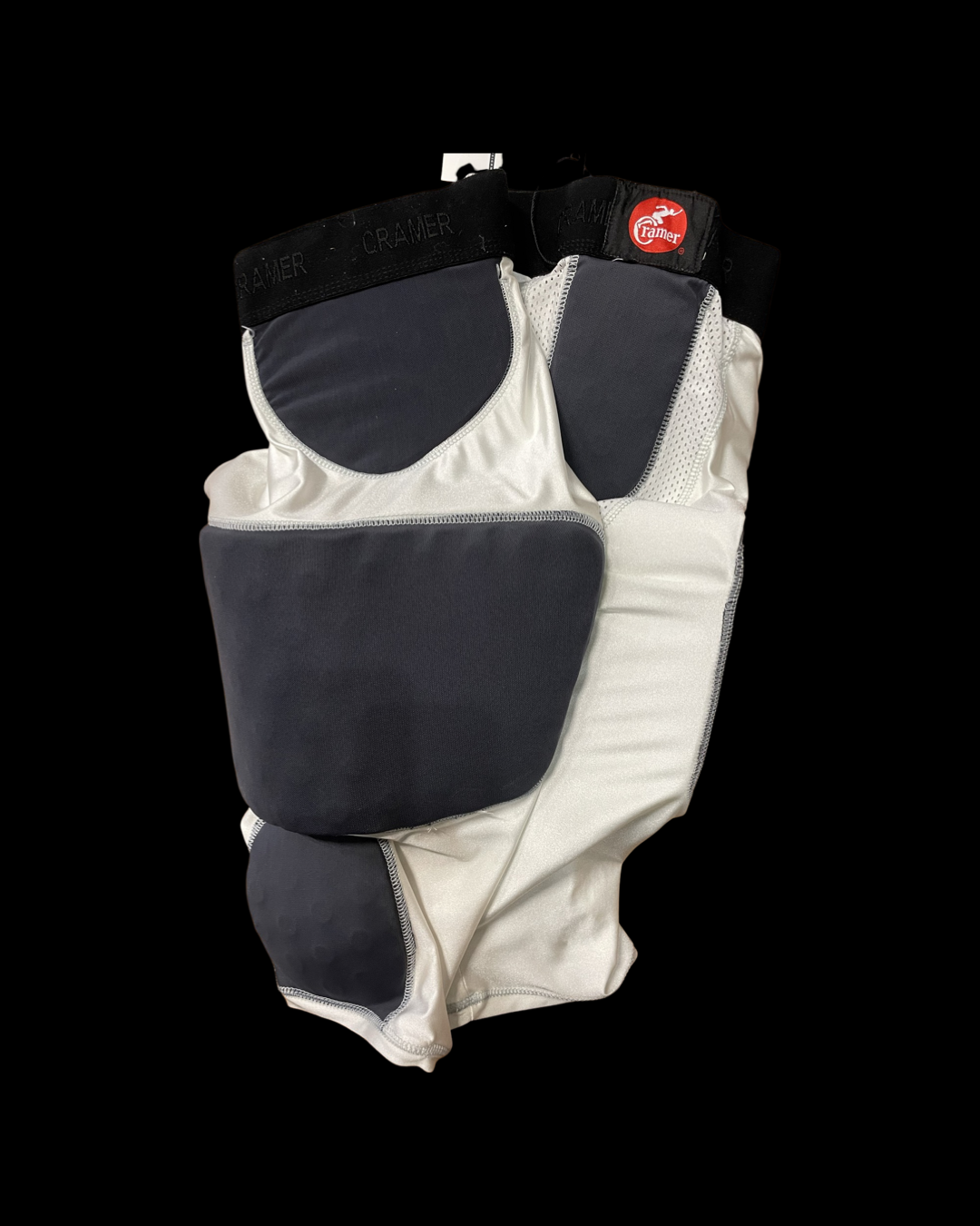 Black/White Cramer Football Girdle, Youth Large