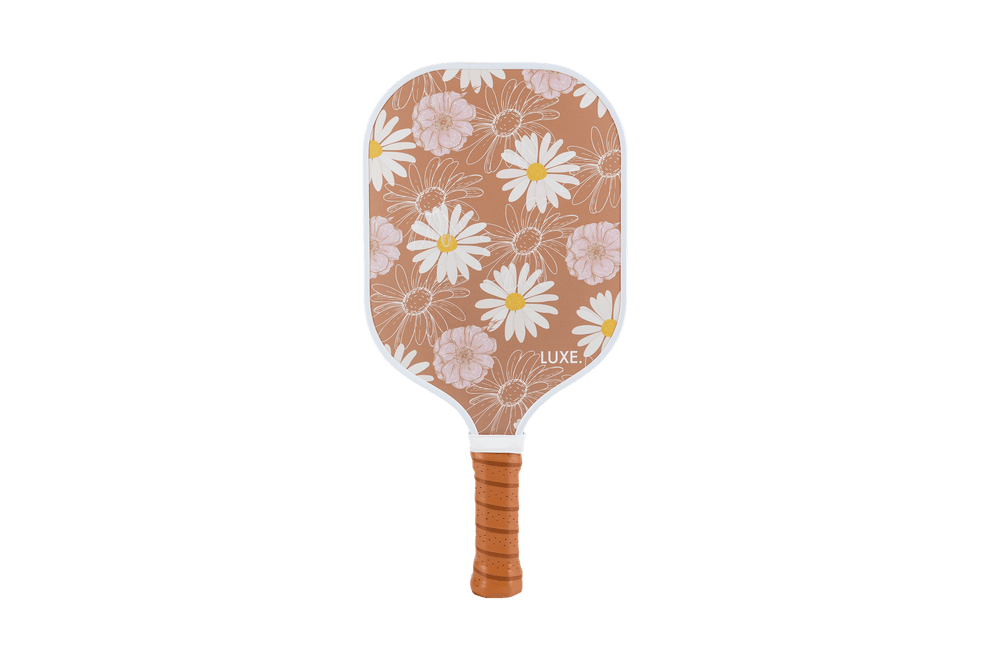 Luxe Pickleball Paddle, Brown Floral
