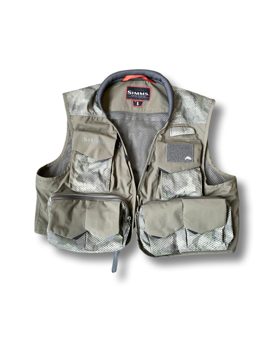 Olive Simms Fishing Vest, Large