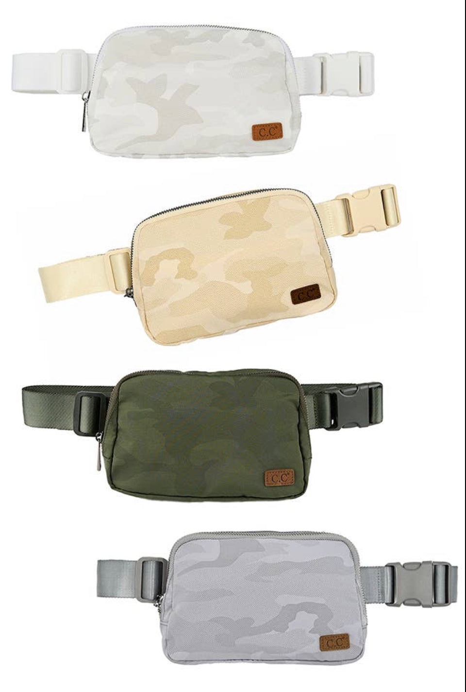 C.C. Camo mini belt bags