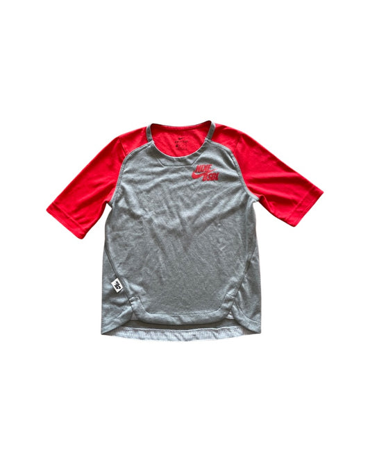 Grey/Red Nike BSBL, Youth XS