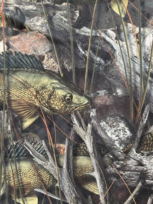 Camo Fishouflage Fishoulage Long sleeve Thermal, Large