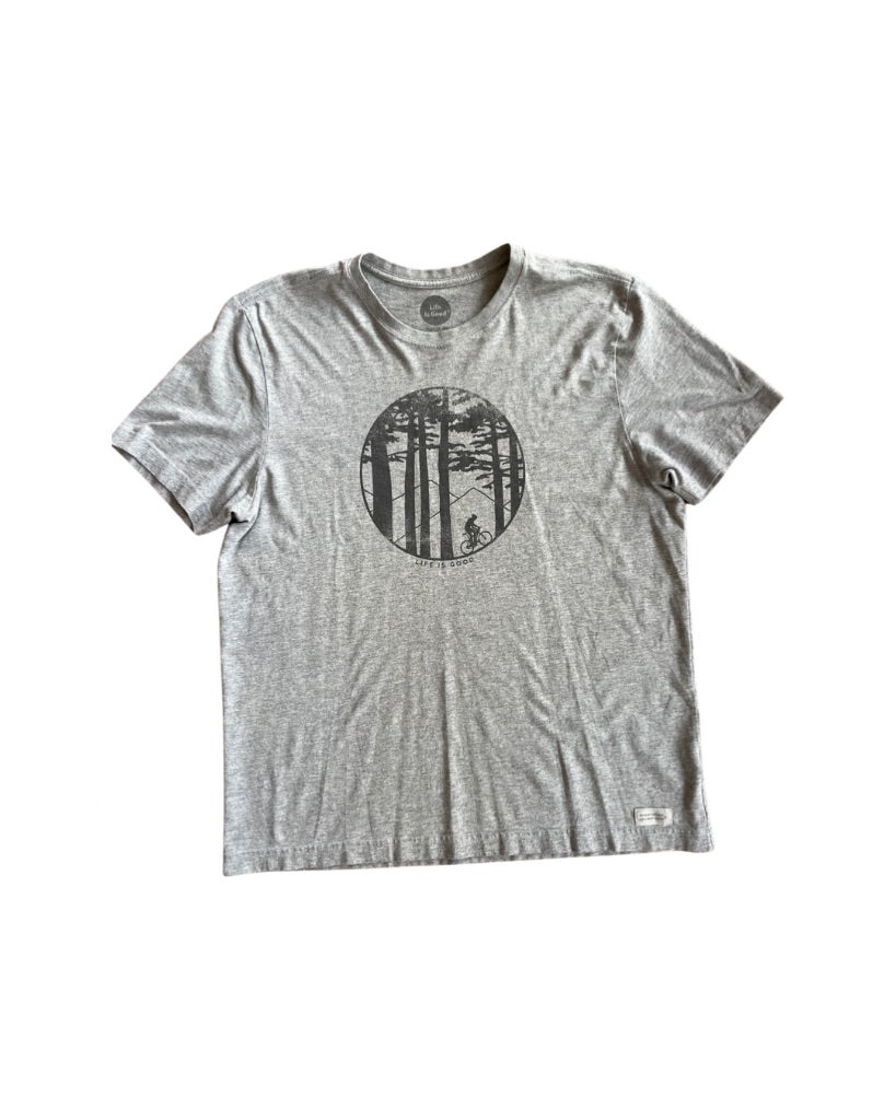 Grey Life is Good Men’s Apparel, Large