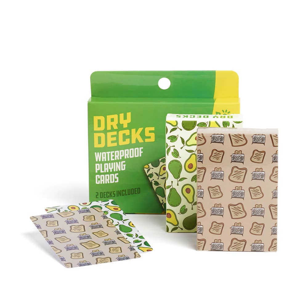 Dry Decks | Waterproof Playing Cards (Avocado Toast)