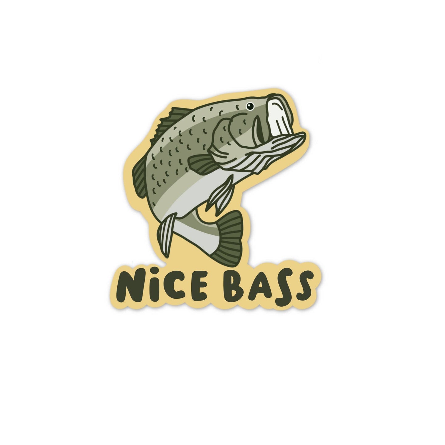 Nice Bass | Fishing Sticker