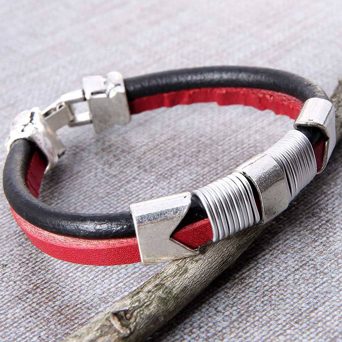 Denali Leather Men's Bracelet