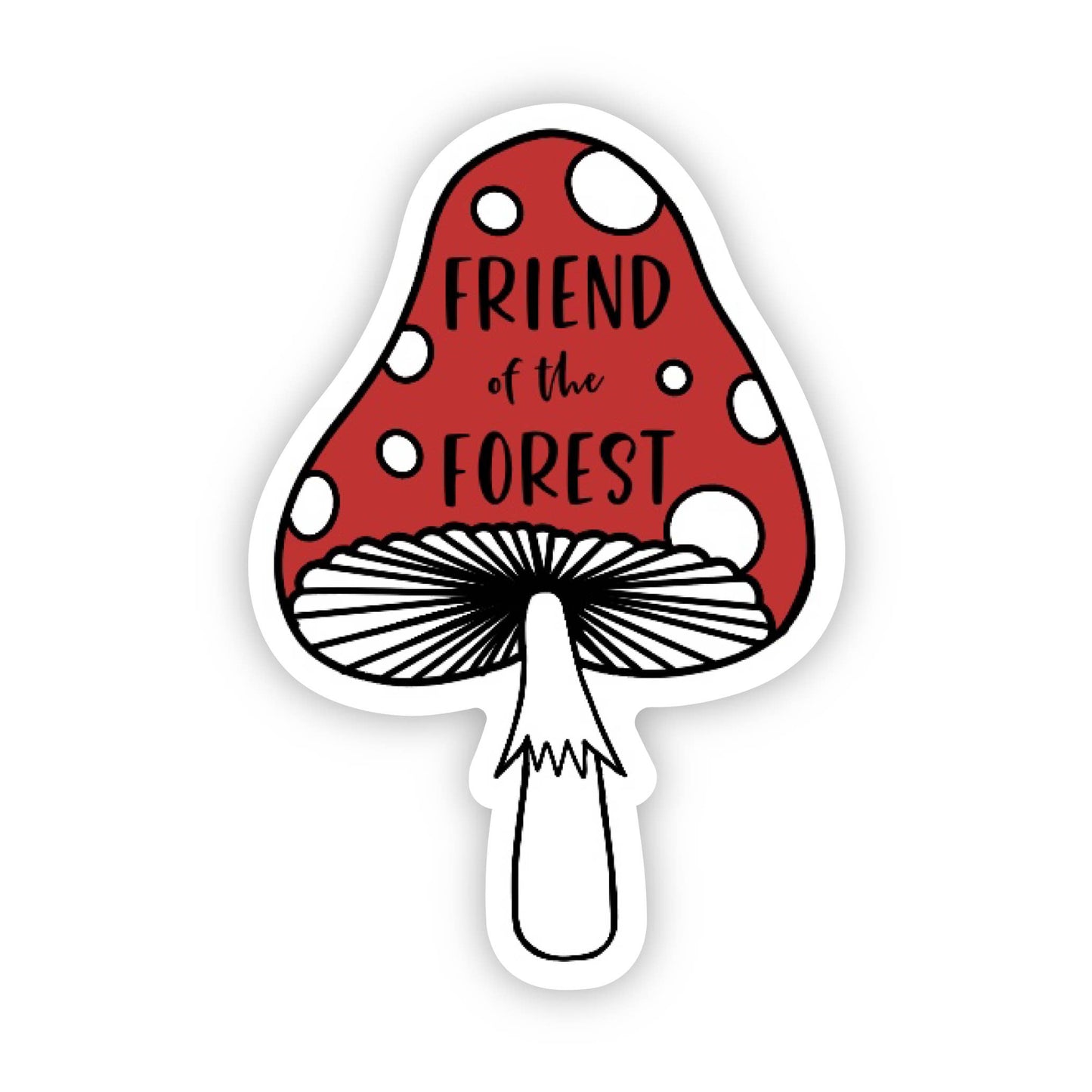 Friend of the Forest Mushroom Sticker